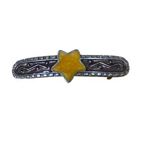 90’s French Star Pewter Barrette